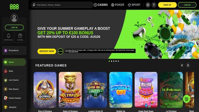 888sport casino screenshot
